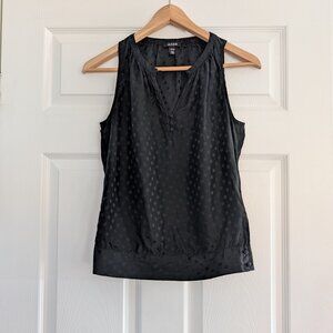 Jacob sleeveless silk polka dot top black size XS